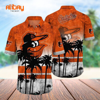 Baltimore Orioles Hawaiian Shirt Coconut Tropical Aloha Shirt