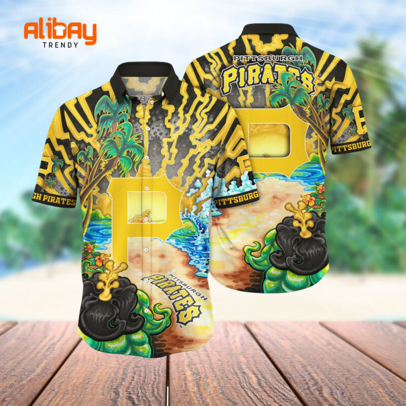 Beach And Island Pittsburgh Pirates Mlb Hawaiian Shirt