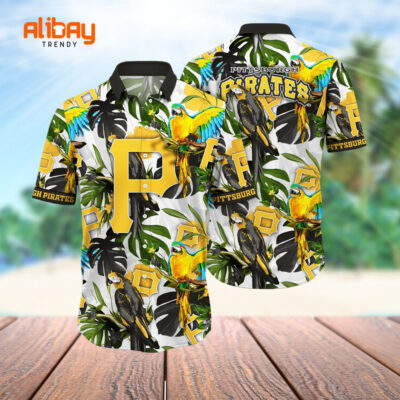 Beautiful Parrots Pittsburgh Pirates Mlb Hawaiian Shirt