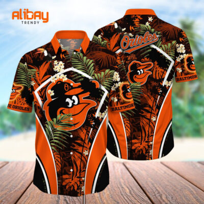 Evening Strolls Aloha Shirt - MLB Baltimore Orioles Hawaiian Shirt
