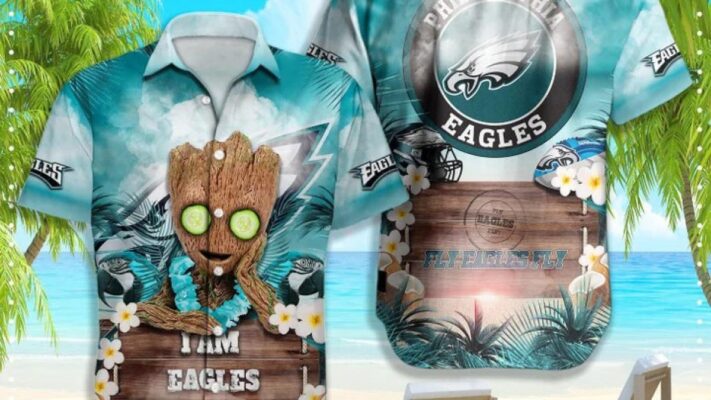 philadelphia eagles hawaiian shirt