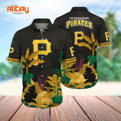 Vintage Black Pittsburgh Pirates Mlb Hawaiian Shirt 2024