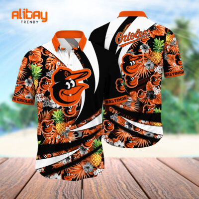 Baltimore Orioles Hawaiian Shirt Pineapple Aloha Shirt