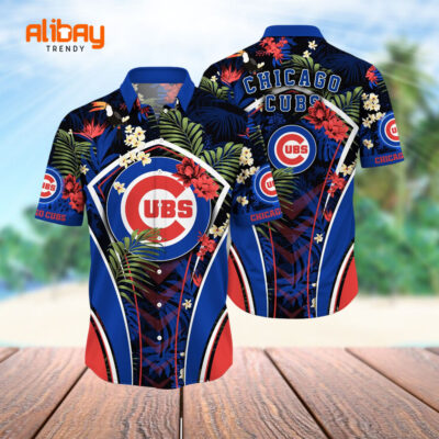 Chicago Cubs Cubbie Coral Hawaiian Shirt