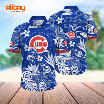 Chicago Cubs Ivy League Hawaiian Shirt