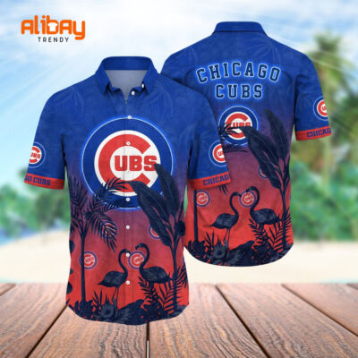 Chicago Cubs North Side Tiki Hawaiian Shirt