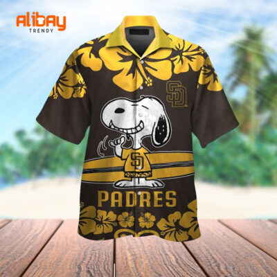 Cute Snoopy San Diego Padres Hawaiian Shirt