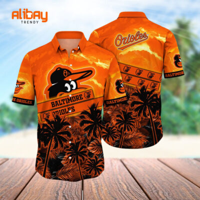 MLB Baltimore Orioles Hawaiian Shirt Sunbathe Beach Shirt