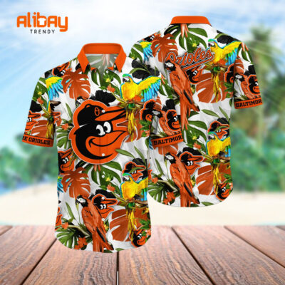 MLB Baltimore Orioles Hawaiian Shirt Sunglassestime Aloha Shirt