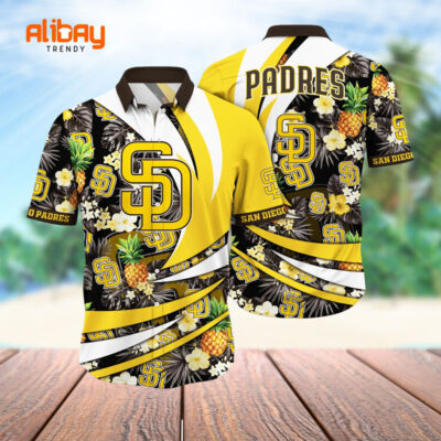 Padres Palms and Pineapples Paradise Aloha Shirt