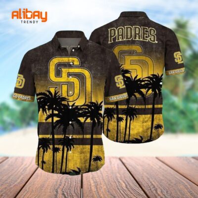 San Diego Padres Tropical Oasis Hawaiian Shirt