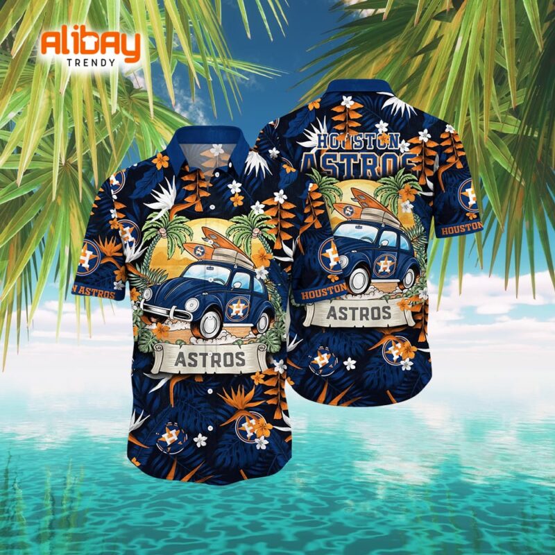 Astro Radiance MLB Hawaiian Shirt Houston Astros Edition