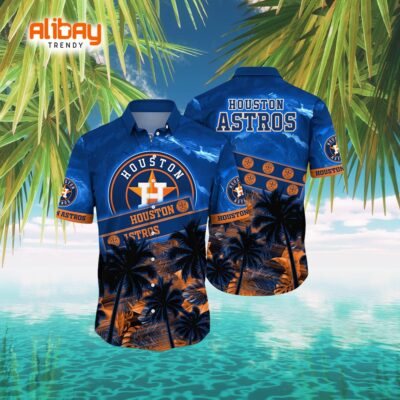 Astro Solar Glare MLB Hawaiian Shirt Houston Astros Edition