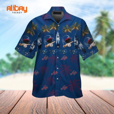 Atlanta Braves Chop Chop Aloha Hawaiian Shirt