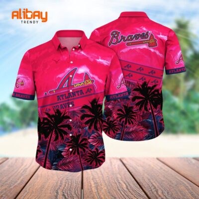 Atlanta Braves MLB Paradise Palms Hawaiian Shirt