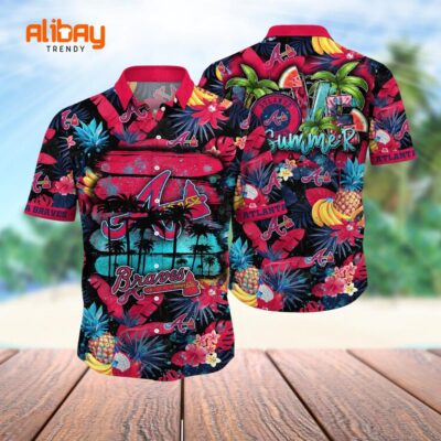 Atlanta Braves Pineapple Express Hawaiian Shirt