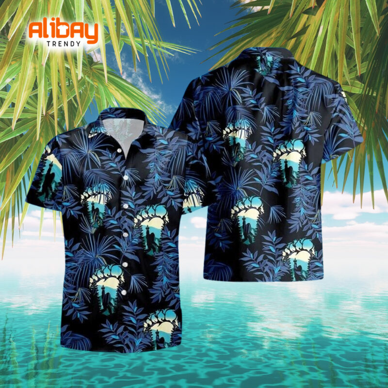 Bigfoot Paradise Tropical Hawaiian Shirt
