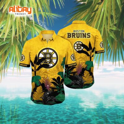 Boston Bruins Hawaiian Shirt Mid-Year Derby Edition in NHL Fan Apparel