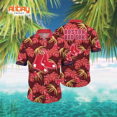 Boston Red Sox Hawaiian Shirt Starry Nights Pattern in MLB Fan Apparel
