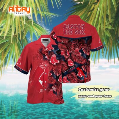 Boston Red Sox MLB Summer Custom Aloha Shirt Fan Edition
