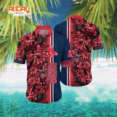 Boston Red Sox Sunscreen Custom Hawaiian Shirt MLB Fan Edition
