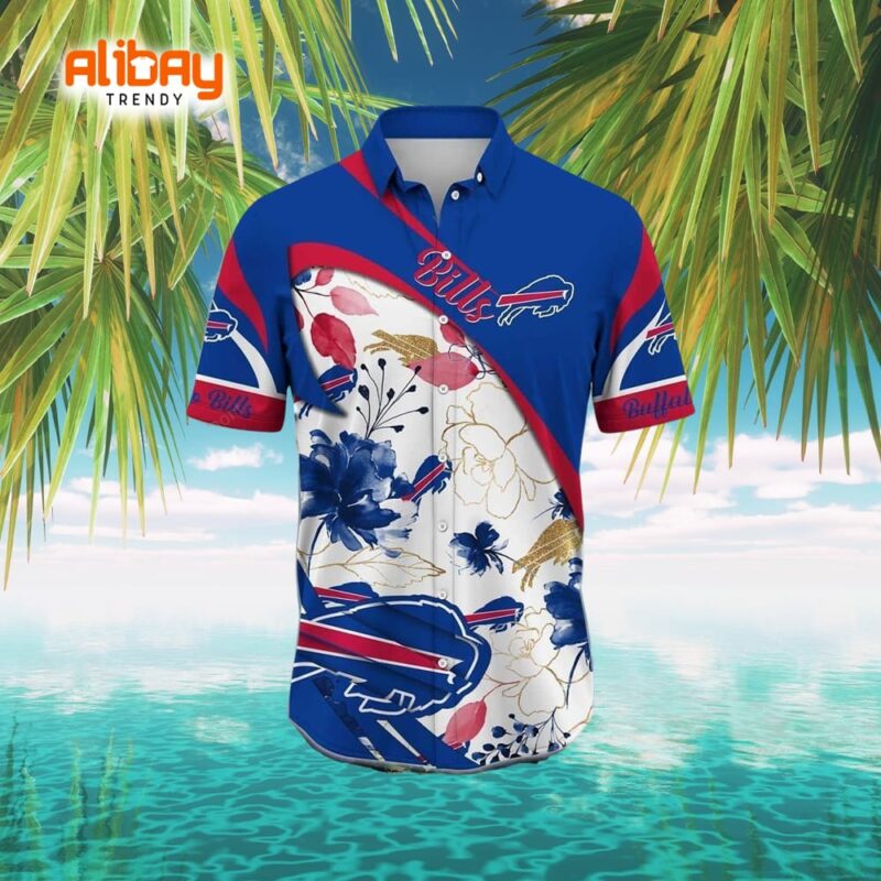 Buffalo Bills Beach-themed Hawaiian Shirt Perfect Gift for Football Fans