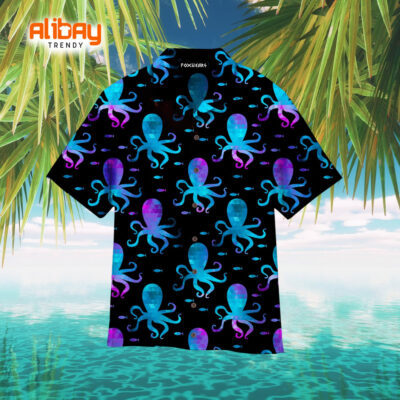 Colorful Octopus Undersea Trendy Hawaiian Shirt
