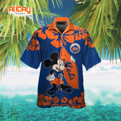 Disney Mickey New York Mets Hawaiian Shirt