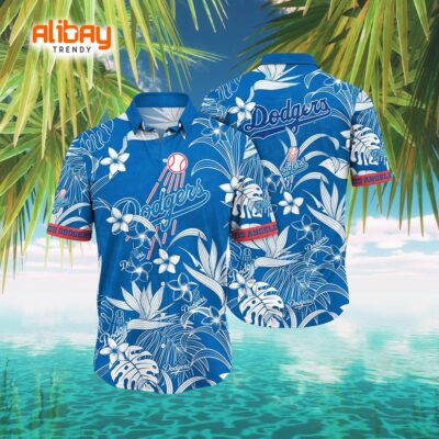 Los Angeles Dodgers Bikini Beach Paradise Aloha Shirt