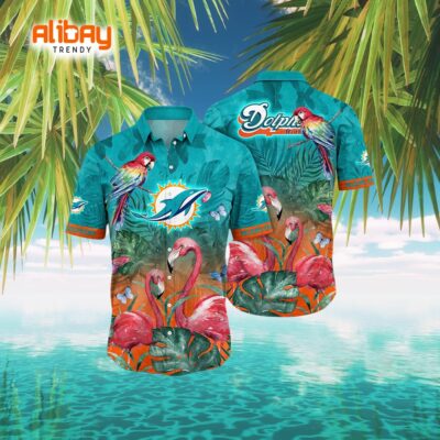 Miami Dolphins NFL Sunshine Serenade Hawaiian Shirt