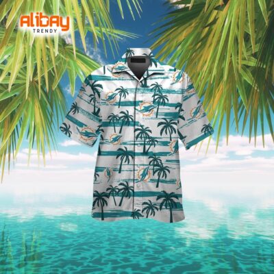 Miami Dolphins Ocean Breeze Short Sleeve Hawaiian Shirt