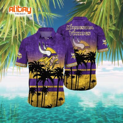 Minnesota Vikings Summer Collection Short Sleeve Aloha Shirt
