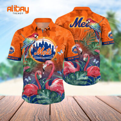 New York Mets MLB Hawaiian Shirt Summertime Aloha Shirt