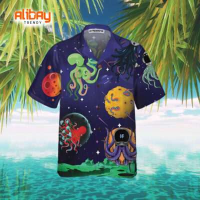 Octopus Astronaut Hawaiian Shirt