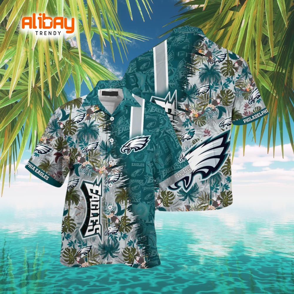 Philadelphia Eagles NFL Summer Hawaiian Shirt and Matching Shorts