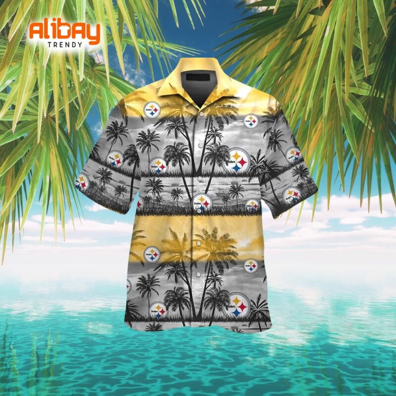 Pittsburgh Steelers Logo Special Colorful Design Hawaiian Shirt