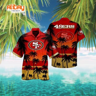 San Francisco 49ers NFL Hawaiian Shirt Football Beach Lover's Gift