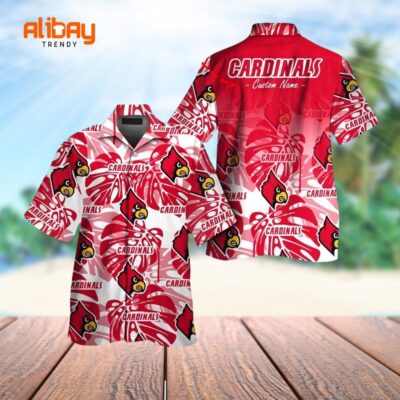 St. Louis Cardinals Cardinal Coral Hawaiian Shirt