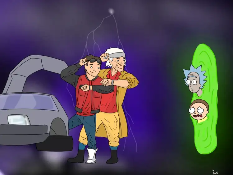 is rick and morty based on back to the future