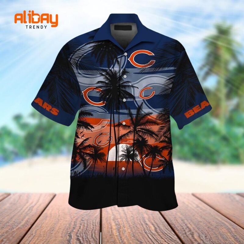 Bears Coconut Cove Chicago's Island Delight Hawaiian Shirt
