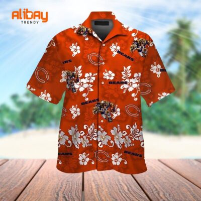 Chicago Aloha Spirit Bears Tropical Harmony Hawaiian Shirt