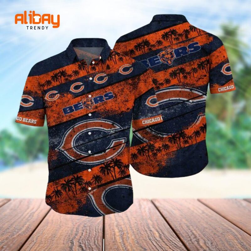 Chicago Bears Island Paradise Hawaiian Shirt