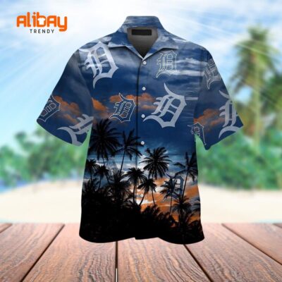 Detroit Tigers Island Paradise Hawaiian Shirt