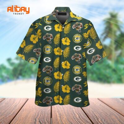 Green Bay Aloha Spirit Packers Tropical Harmony Hawaiian Shirt