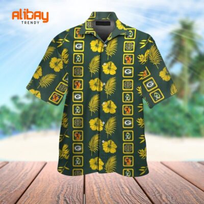 Green Bay Island Vibes Packers Tropic Fusion Hawaiian Shirt