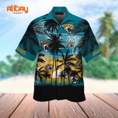 Jacksonville Jaguars Palm Breeze Hawaiian Shirt