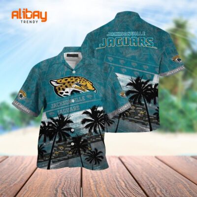 Jacksonville Jaguars Palm Paradise Hawaiian Shirt