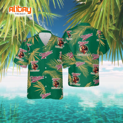 Miller High Life Cheers & Coconuts Hawaiian Shirt