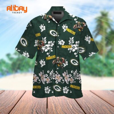 Packers Aloha Bliss Green Bay's Island Getaway Hawaiian Shirt