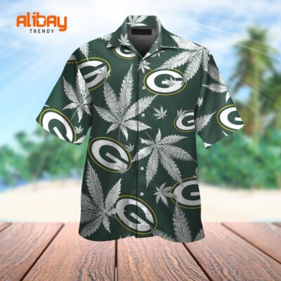 Packers Coastal Confluence Green Bay's Aloha Aura Hawaiian Shirt